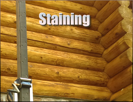 Montgomery County, North Carolina Log Home Staining